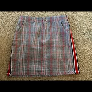 Plaid mini skirt